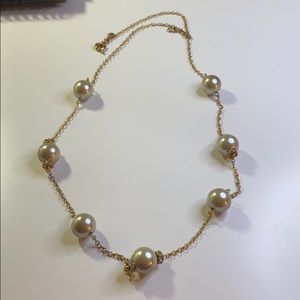 J.crew long pearl necklace